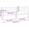 vidaXL Čalouněn&eacute; čelo postele Taupe 200 cm Masivn&iacute; borov&eacute; dřevo