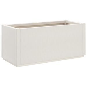 vidaXL Zahradn&iacute; truhl&iacute;k b&iacute;l&yacute; 80 x 36 x 53 cm PP