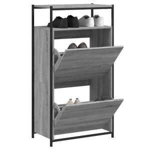 vidaXL Botn&iacute;k &scaron;ed&yacute; sonoma 60 x 34 x 112 cm kompozitn&iacute; dřevo
