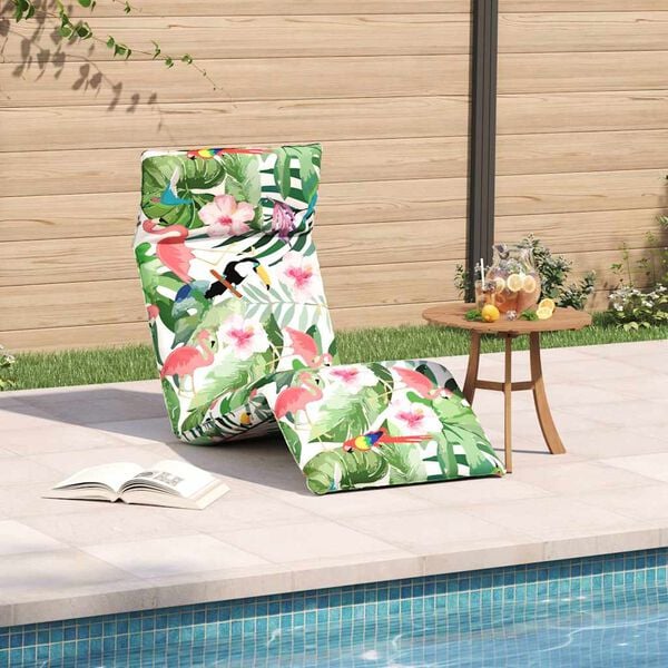 vidaXL Skl&aacute;dac&iacute; leh&aacute;tko, v&iacute;cebarevn&aacute;, 175x54x8,5 cm, oxfordsk&aacute; l&aacute;tka