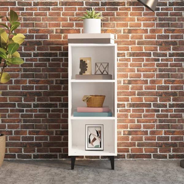 vidaXL Př&iacute;born&iacute;k b&iacute;l&yacute; 34,5 x 32,5 x 90 cm kompozitn&iacute; dřevo