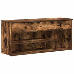 vidaXL Botn&iacute;k kouřov&yacute; dub 102x30,5x45 cm kompozitn&iacute; dřevo