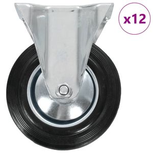 vidaXL 12 ks pevn&aacute; kolečka 160 mm
