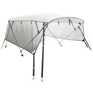 vidaXL Bimini stř&iacute;&scaron;ka se 4 oblouky a bočnicemi 243x(230&ndash;244)x137 cm