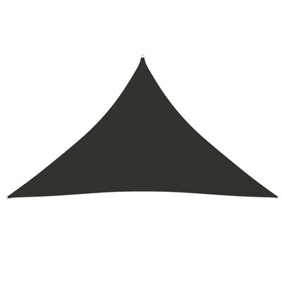 vidaXL Stínící plachta oxford trojúhelníková 3x3x4,24 m antracitová