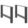 vidaXL Nohy konferenčn&iacute;ho stolku antracitov&eacute; 2 ks 70 x (42-43) cm ocelov&eacute;