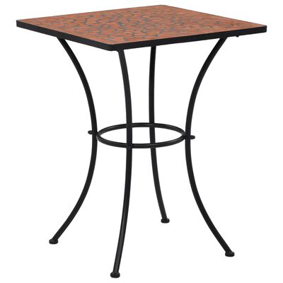 vidaXL Mozaikový bistro stolek terakotový 60 cm keramika