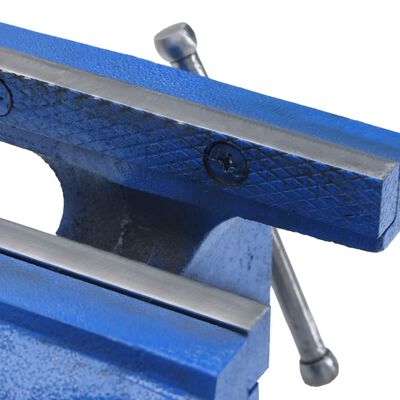 vidaXL Stolní svěrák modrý 100 mm litina