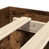vidaXL R&aacute;m postele bez matrace kouřov&yacute; dub 150x200 cm kompozitn&iacute; dřevo