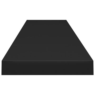 vidaXL Plovoucí nástěnná police černá 120 x 23,5 x 3,8 cm MDF