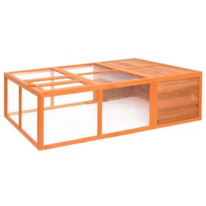 vidaXL Zahradn&iacute; klec pro zv&iacute;řata 150 x 100 x 50 cm masivn&iacute; jedle