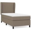 vidaXL Box spring postel s matrac&iacute; taupe 80x200 cm textil