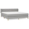 vidaXL Box spring postel s matrac&iacute; světle &scaron;ed&aacute; 160 x 200 cm textil