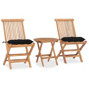 vidaXL 3d&iacute;ln&yacute; skl&aacute;dac&iacute; zahradn&iacute; j&iacute;deln&iacute; set s podu&scaron;kou masivn&iacute; teak