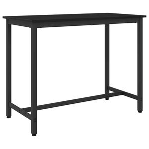 vidaXL stůl Čern&yacute; dub 100 x 50 x 76,5 cm Inžen&yacute;rsk&eacute; dřevo a ocel