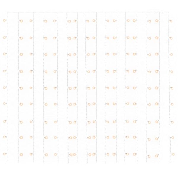 vidaXL Světeln&yacute; z&aacute;věs 3 x 3 m 300 LED diod tepl&eacute; b&iacute;l&eacute; světlo 8 funkc&iacute;