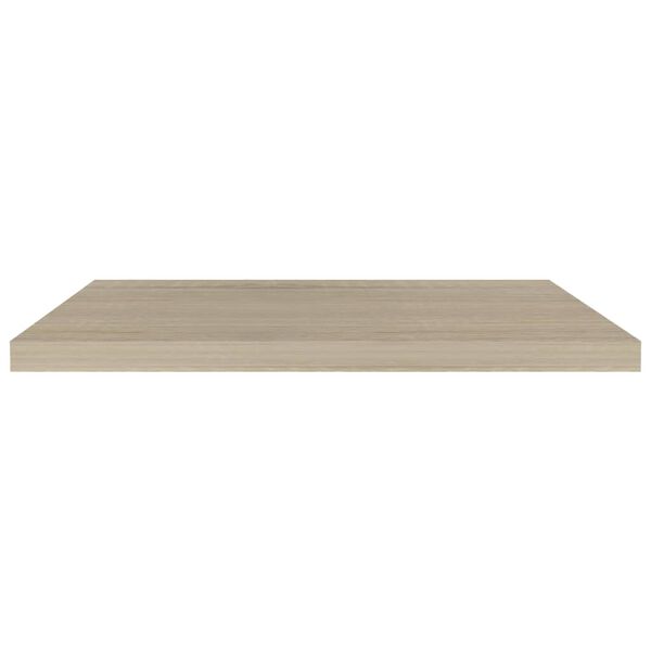 vidaXL Plovouc&iacute; n&aacute;stěnn&eacute; police 2 ks dub 80 x 23,5 x 3,8 cm MDF