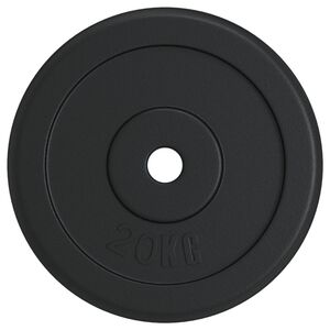 vidaXL Kotouče na činku 20 kg litina