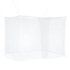 vidaXL Mosquito Net pro postel 156 s&iacute;ť 3 pcs B&iacute;l&aacute; Polyester