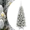 vidaXL Uměl&yacute; v&aacute;nočn&iacute; stromeček B&iacute;l&aacute; 120 cm PVC, plast, ocel a PE