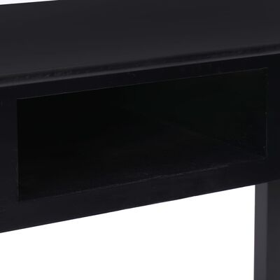 vidaXL Psací stůl černý 110 x 45 x 76 cm dřevo
