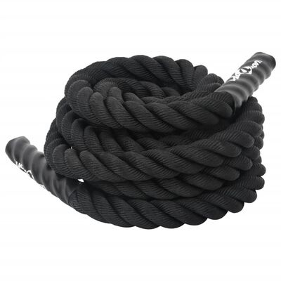 vidaXL Posilovací lano černé 6 m 4,5 kg polyester