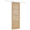 vidaXL Posuvn&eacute; dveře Př&iacute;rodn&iacute; a b&iacute;l&aacute; 73,5 x 211 cm
