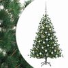 vidaXL Uměl&yacute; v&aacute;nočn&iacute; stromek s v&aacute;nočn&iacute;mi koulemi 150 cm 150 LED