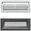 vidaXL Okeno do suter&eacute;nu RISOR 110 x 40 cm PVC a sklo Antracitov&aacute;