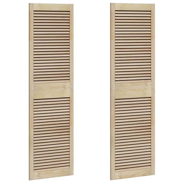 vidaXL Skř&iacute;ňov&eacute; dveře se dveřmi 2 pcs Př&iacute;rodn&iacute; 170 x 2,1 x 49,5 cm
