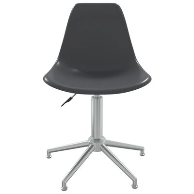 vidaXL Otočná kancelářská židle světle šedá PP