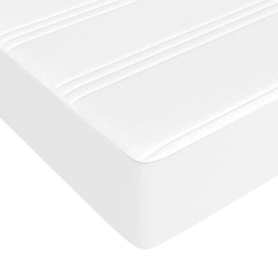 vidaXL Taštičková matrace bílá 140x190x20 cm umělá kůže