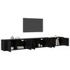vidaXL N&aacute;stěnn&yacute; TV skř&iacute;ňov&yacute; set 3 pcs Čern&yacute; dub 100 x 34,5 x 40 cm