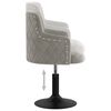 vidaXL Otočn&aacute; j&iacute;deln&iacute; židle světle &scaron;ed&aacute; samet