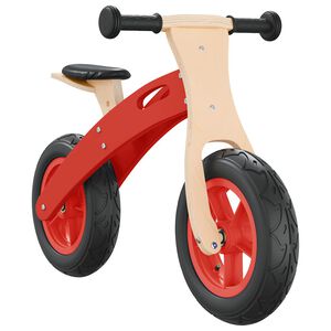 vidaXL Odr&aacute;žedlo pro děti se vzduchov&yacute;mi pneumatikami červen&eacute;