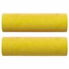 vidaXL 2místná pohovka s polštáři žlutá 140 cm samet