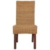 vidaXL J&iacute;deln&iacute; židle 4 ks hněd&eacute; př&iacute;rodn&iacute; ratan
