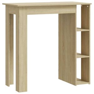 vidaXL Barov&yacute; stůl s reg&aacute;lem dub sonoma 102 x 50 x 103,5 cm kompozit