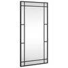 vidaXL N&aacute;stěnn&eacute; zrcadlo čern&eacute; 40 x 80 cm obd&eacute;ln&iacute;k železo