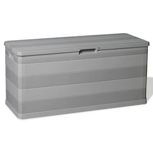 vidaXL Zahradn&iacute; &uacute;ložn&yacute; box &scaron;ed&yacute; 117 x 45 x 56 cm