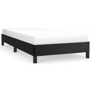 vidaXL R&aacute;m postele čern&yacute; 90 x 190 cm uměl&aacute; kůže