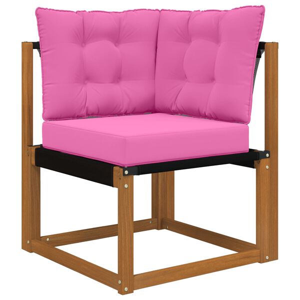 vidaXL Venkovn&iacute; pol&scaron;t&aacute;ř na pohovku 3 pcs Růžov&aacute; Polyester