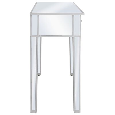 vidaXL Zrcadlový konzolový stolek z MDF a skla 106,5 x 38 x 76,5 cm