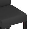 vidaXL J&iacute;deln&iacute; židle 2 ks čern&eacute; uměl&aacute; kůže