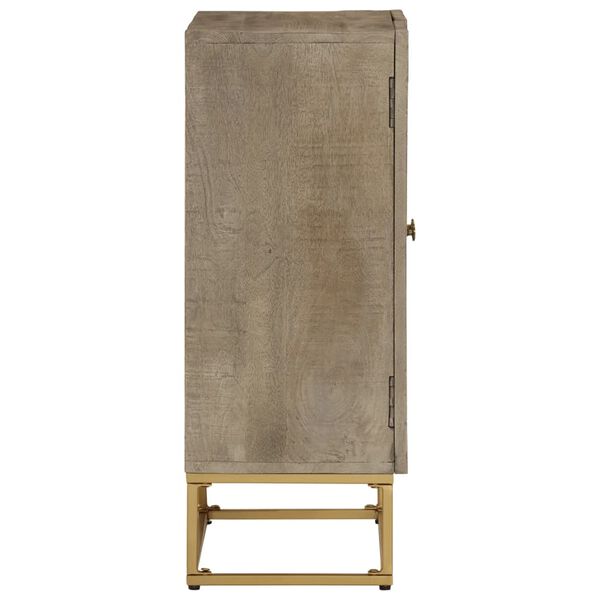 vidaXL Příborník 55 x 30 x 76 cm masivní mangovníkové dřevo a železo