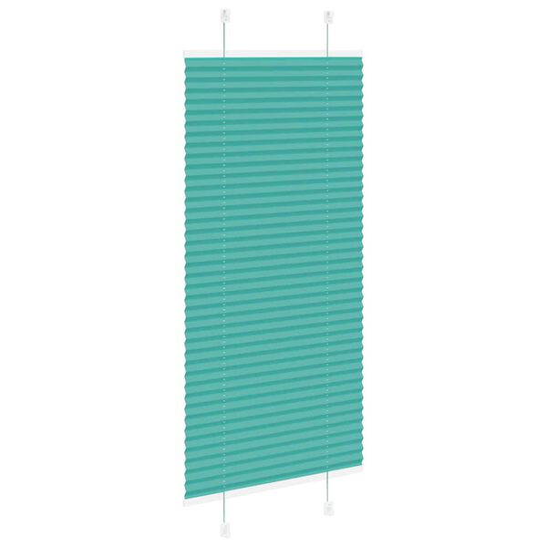 vidaXL Plisovan&aacute; roleta Benz&iacute;nov&aacute; zelen&aacute; 60x150 cm &Scaron;&iacute;řka l&aacute;tky 59,4 cm