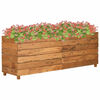 vidaXL Vyv&yacute;&scaron;en&yacute; z&aacute;hon 150x40x55 cm recyklovan&eacute; teakov&eacute; dřevo a ocel