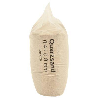 vidaXL Filtrační písek 25 kg 0,4–0,8 mm
