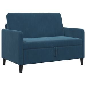 vidaXL Sofa s &uacute;ložn&yacute;m prostorem Modr&aacute; 122 x 78 x 87 cm Polyester