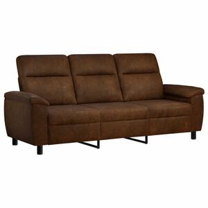 vidaXL Pohovka Hněd&aacute; 214 x 90 x 95 cm Uměl&aacute; semi&scaron;ov&aacute; kůže